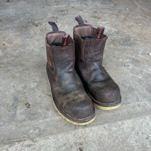 Red Wing Shoes Dark Brown Leather Boots